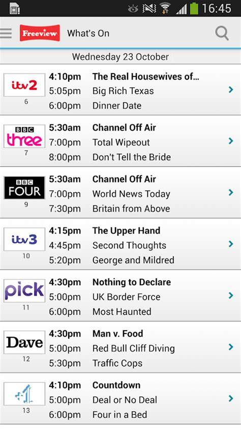 channel 60 freeview tv schedule.